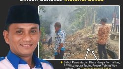 Sebut Pemantauan Dinas Hanya Formalitas, PPWI Lampura Tuding Proyek Tebing Way Umban Gunakan Material Bekas