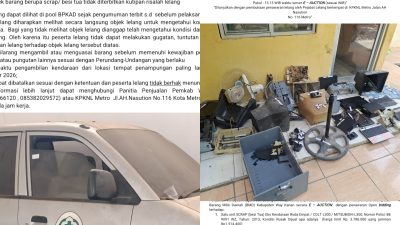 Pemkab Way Kanan Buka Lelang 32 Paket Kendaraan dan Aset Rusak, Penawaran Ditutup 25 September