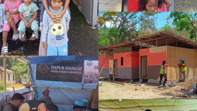Rescue OVI Lampung Bangun Puluhan Huntara untuk Korban Gempa NTT, Aksi Kemanusiaan Masih Berlanjut