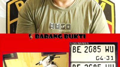 Polsek Negara Batin Amankan Pelaku Pencurian Sepeda Motor Honda Scoopy di Bumi Jaya