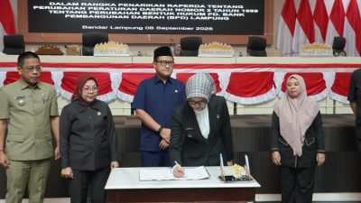 DPRD dan Pemprov Lampung Sepakati Penarikan Raperda Perubahan Bentuk Hukum BPD
