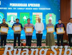 Keamanan Siber Diperkuat, Pemprov Lampung Raih Apresiasi Nasional dari BSSN