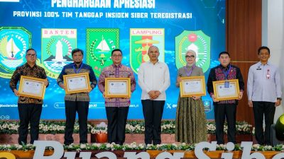 Keamanan Siber Diperkuat, Pemprov Lampung Raih Apresiasi Nasional dari BSSN