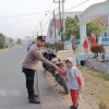 Antisipasi Gangguan Kamtibmas, Polsek Bumi Agung Pam Rawan Pagi di Depan SDN 1 Pisang Baru