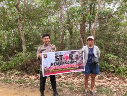 Menjaga Udara Tetap Bersih, Polisi dan Warga Balai Bersama Cegah Karhutla