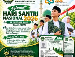 Memperingati Hari Santri Nasional 2026, LBHMI Ajak Generasi Muda Meneguhkan Akhlak, Memperjuangkan Keadilan, dan Mengabdi untuk Negeri