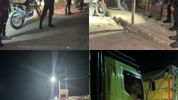 Ajak Warga Manfaatkan Layanan 110, Sat Samapta Polres Way Kanan Gelar Patroli Malam di Umpu Bhakti