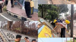Green Policing, Polisi Bersama Masyarakat Gotong Royong Jaga Kebersihan di Simpang 4 Negeri Baru