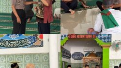Jumling di Masjid At-Taqwa, Polres Way Kanan Pererat Silaturahmi dan Sampaikan Pesan Kamtibmas