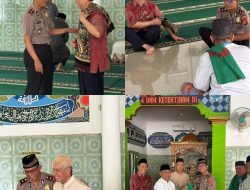Jumling di Masjid At-Taqwa, Polres Way Kanan Pererat Silaturahmi dan Sampaikan Pesan Kamtibmas