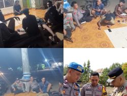 Perkuat Kamtibmas, Kapolsek Negara Batin Cek Pos Kamling di Kota Jawa