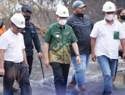 Cegah Kebakaran Susulan, Bupati Hamartoni Ahadis Cek Lahan Terbakar di Abung Selatan