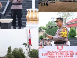 Polres Way Kanan Gelar Upacara HSP Ke-98, Kobarkan Semangat Pemuda Patriotik, Gigih, dan Berempati
