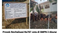 Proyek Revitalisasi Rp787 Juta di SMPN 2 Abung Barat Diduga Bermasalah dan Jadi Ajang ‘Mark Up’