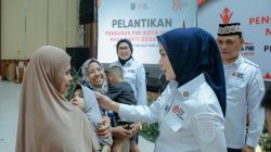 Ketua PMI Lampung Purnama Wulan Sari Mirza Lantik Pengurus PMI Kota Metro Masa Bakti 2026-2031